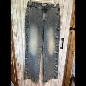 Honor The Gift Y2K  Mining Blue Jeans Women's Size L NWT‎
